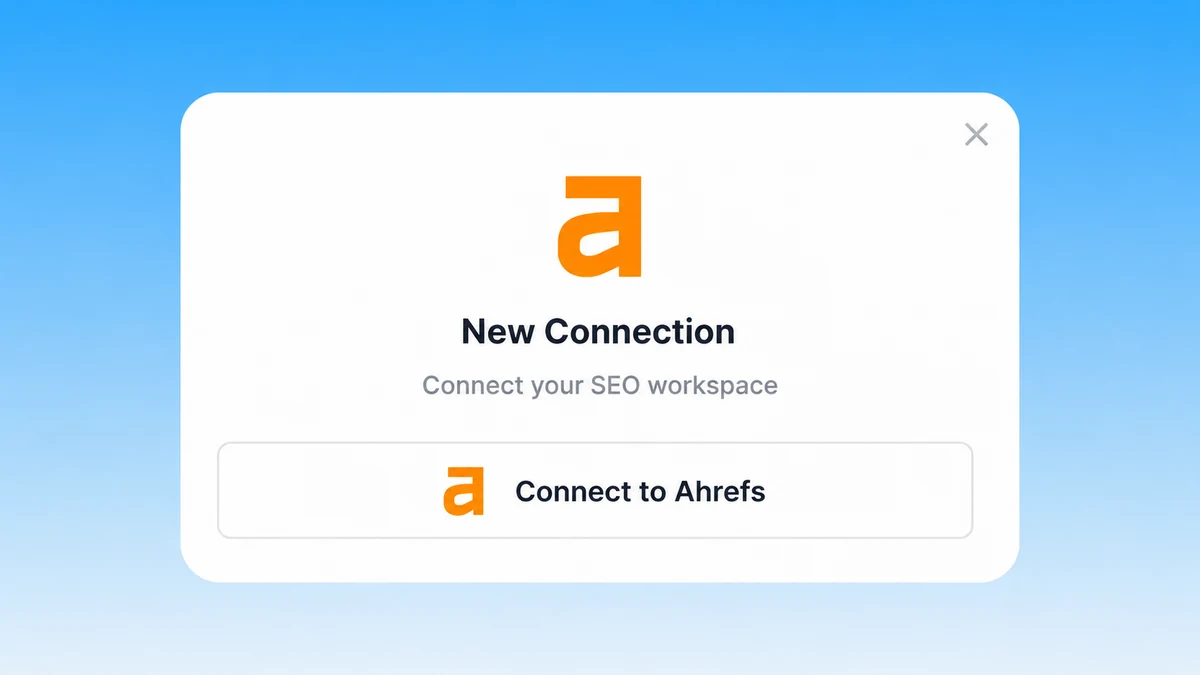 Connect an Ahrefs workspace to Markifact