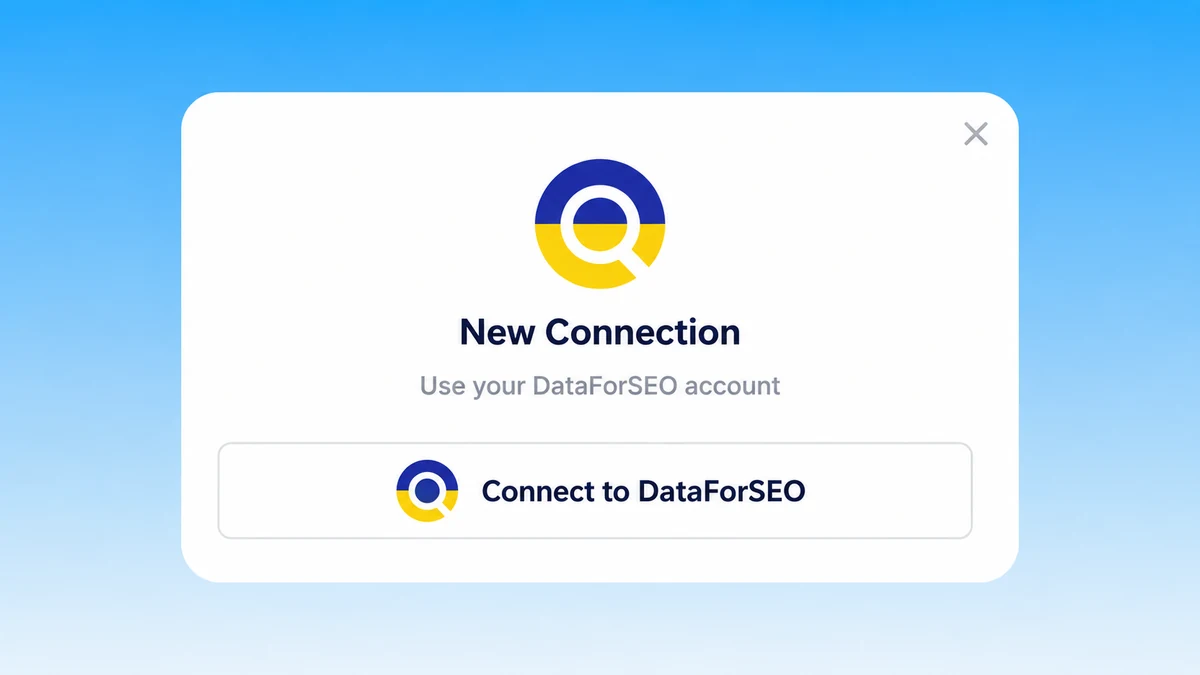 Connect a DataForSEO API account to Markifact