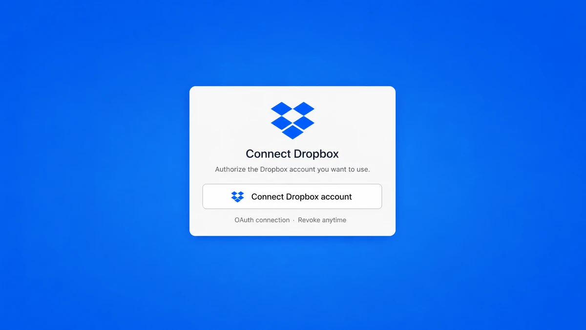 Connect Dropbox to Markifact with Dropbox OAuth