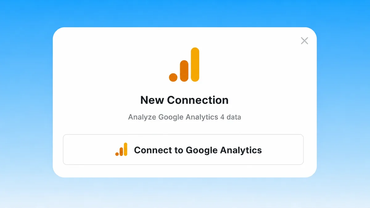 Connect Google Analytics 4 to Markifact with one-click OAuth