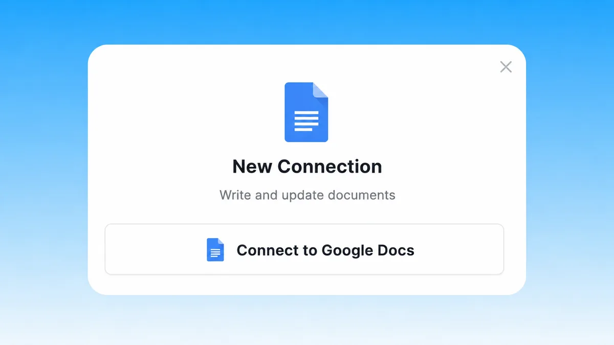 Connect Google Docs to Markifact with one-click OAuth