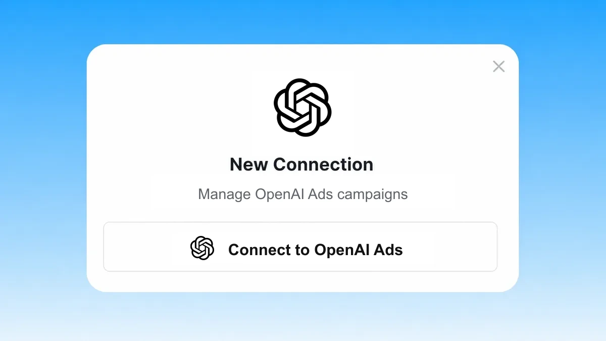 Connect OpenAI Ads to Markifact with one-click OAuth