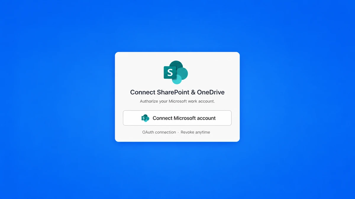Connect SharePoint and OneDrive to Markifact with Microsoft OAuth
