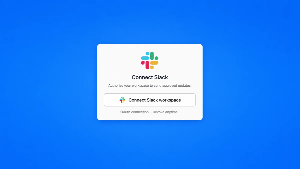 Connect Slack workspace to Markifact with OAuth