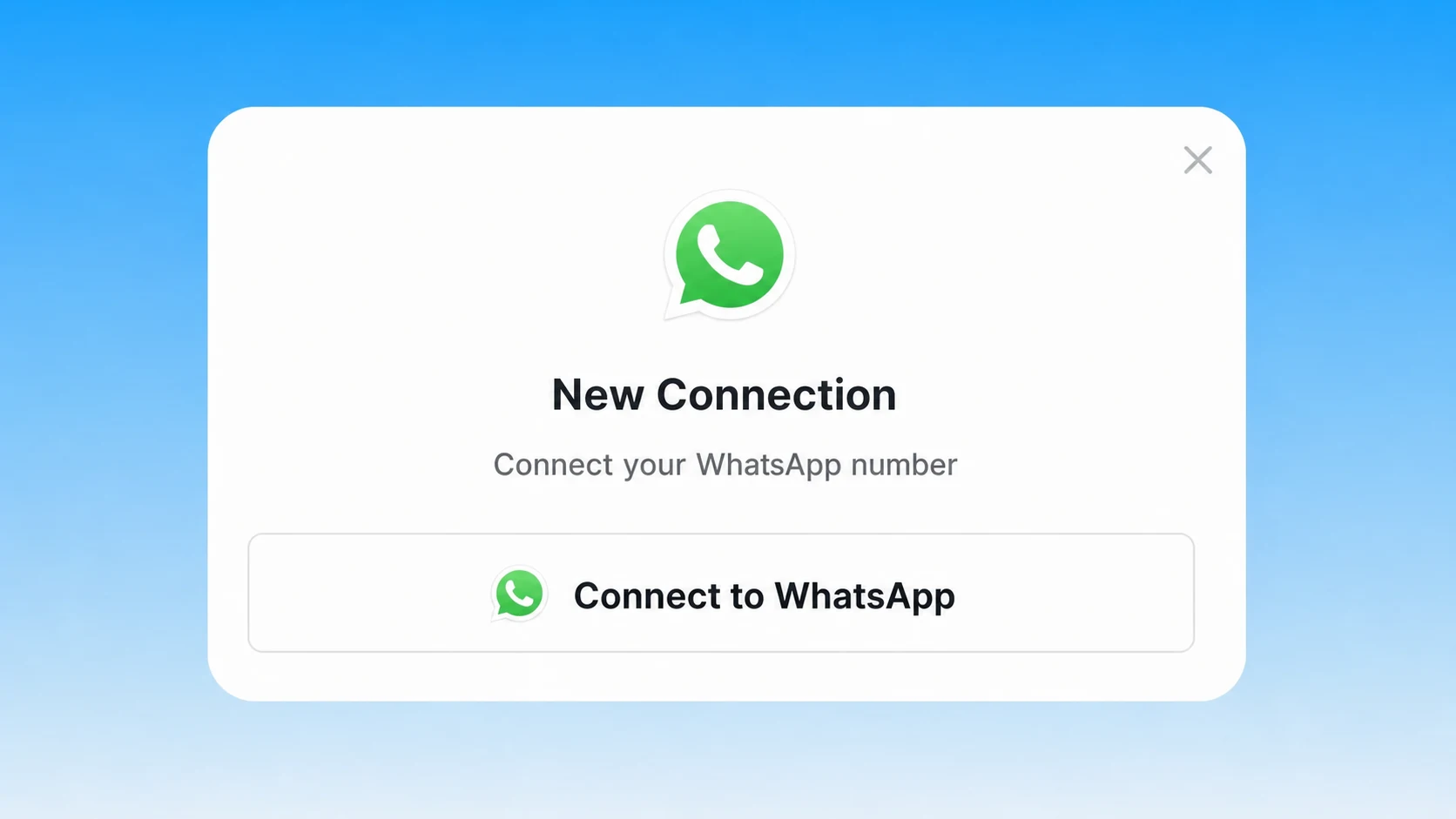Connect a WhatsApp number to Markifact