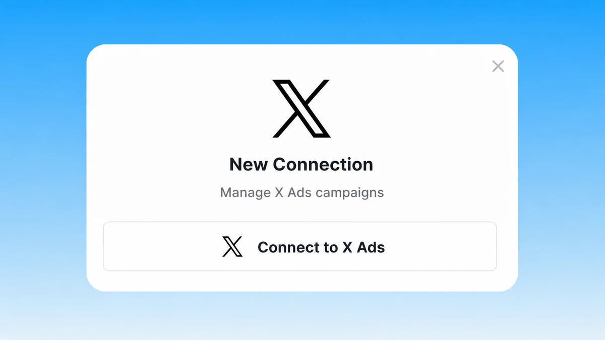 Connect an X Ads account to Markifact