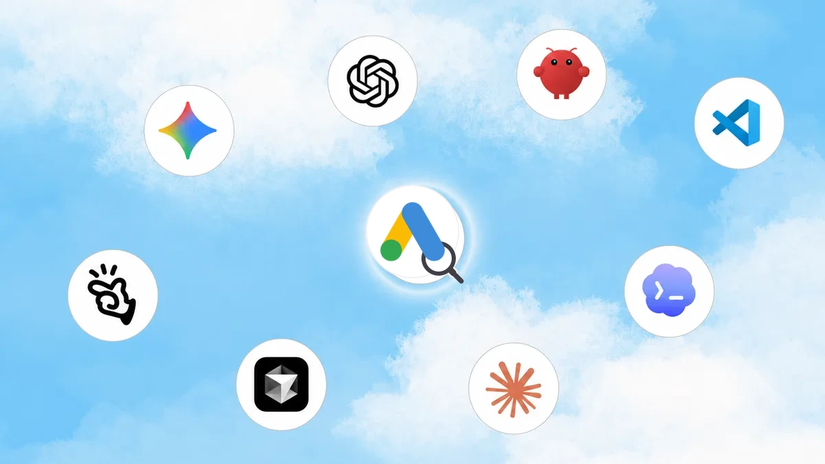 Google Ads Transparency Center connected to Claude, ChatGPT, and MCP clients through Markifact